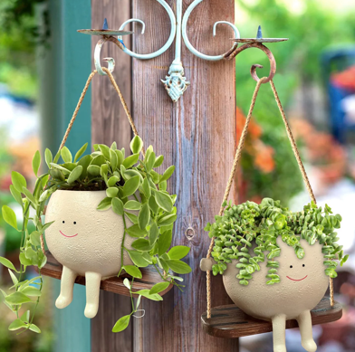 Smiling Swing Planter Pot